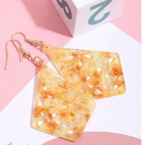 Jewelry - •Orange Leaf Earrings•